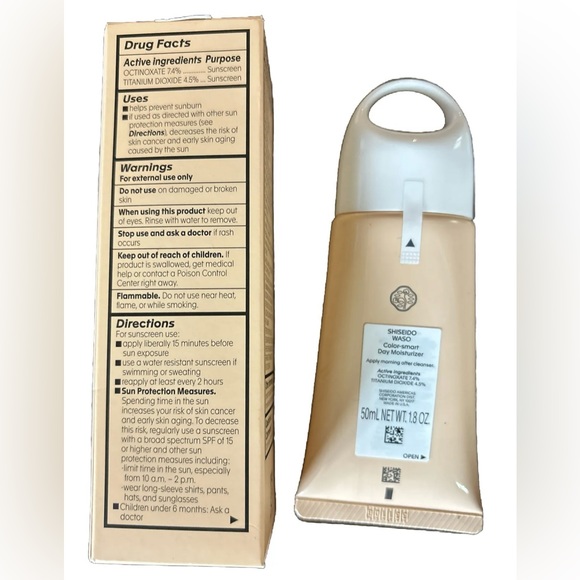 Waso Shiseido Ginza Tokyo Color-Smart Day Moisturizer SPF 30 Sunscreen 1.8 oz - Picture 2 of 4
